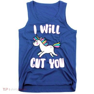 I Will Cut You Stabby Unicorn Tank Top