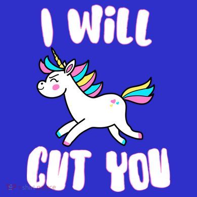 I Will Cut You Stabby Unicorn Tank Top