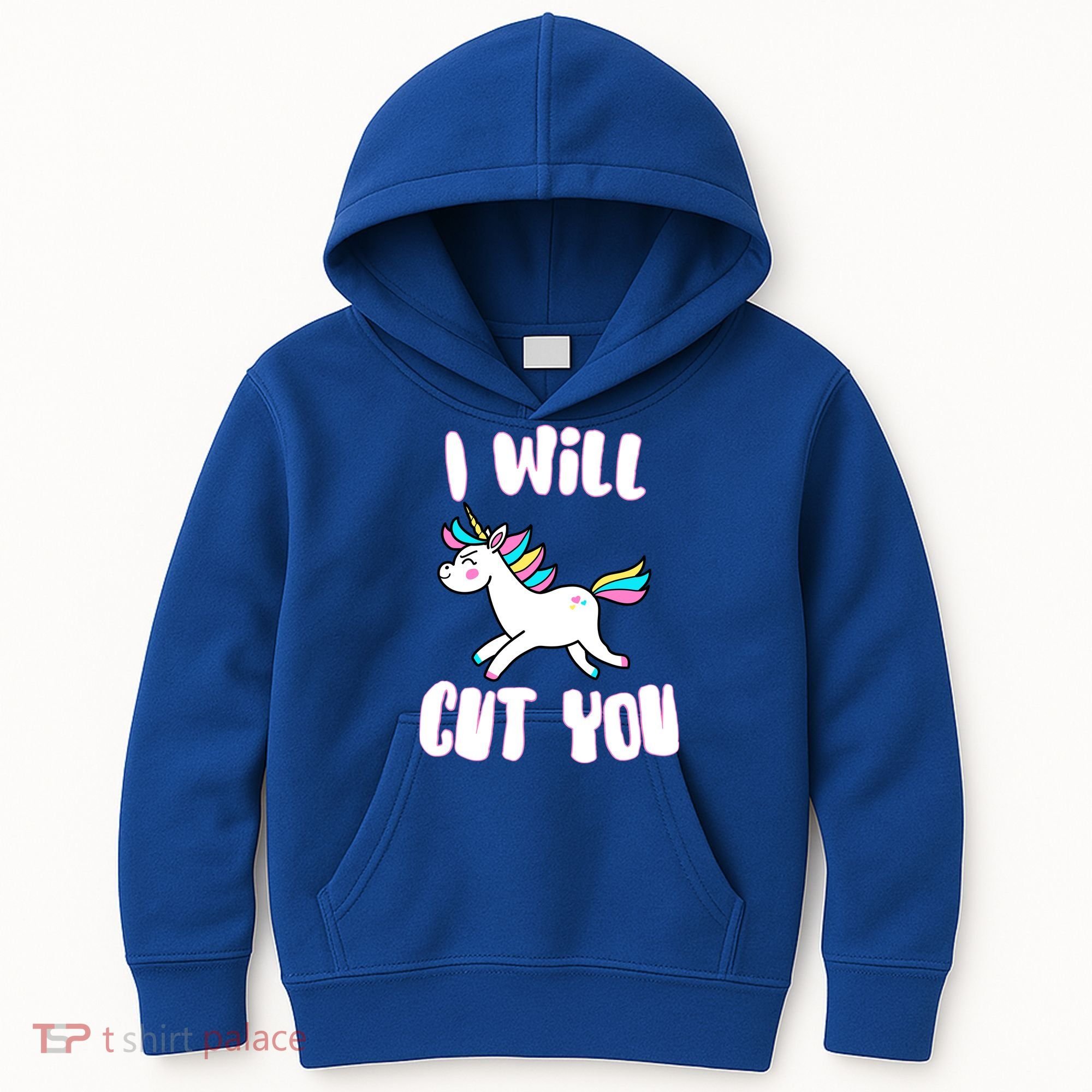 I Will Cut You Stabby Unicorn Kids Hoodie