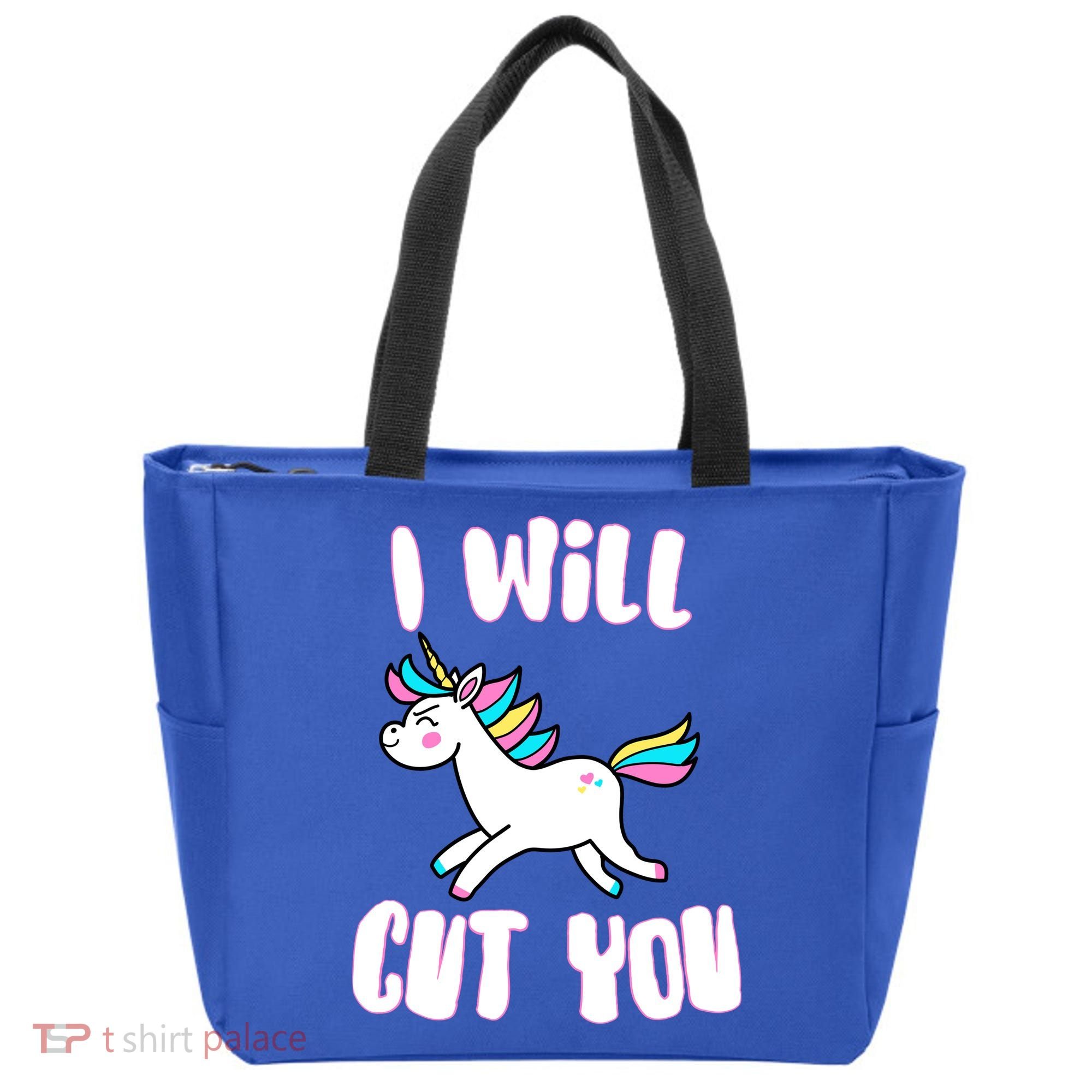 I Will Cut You Stabby Unicorn Tote Bag