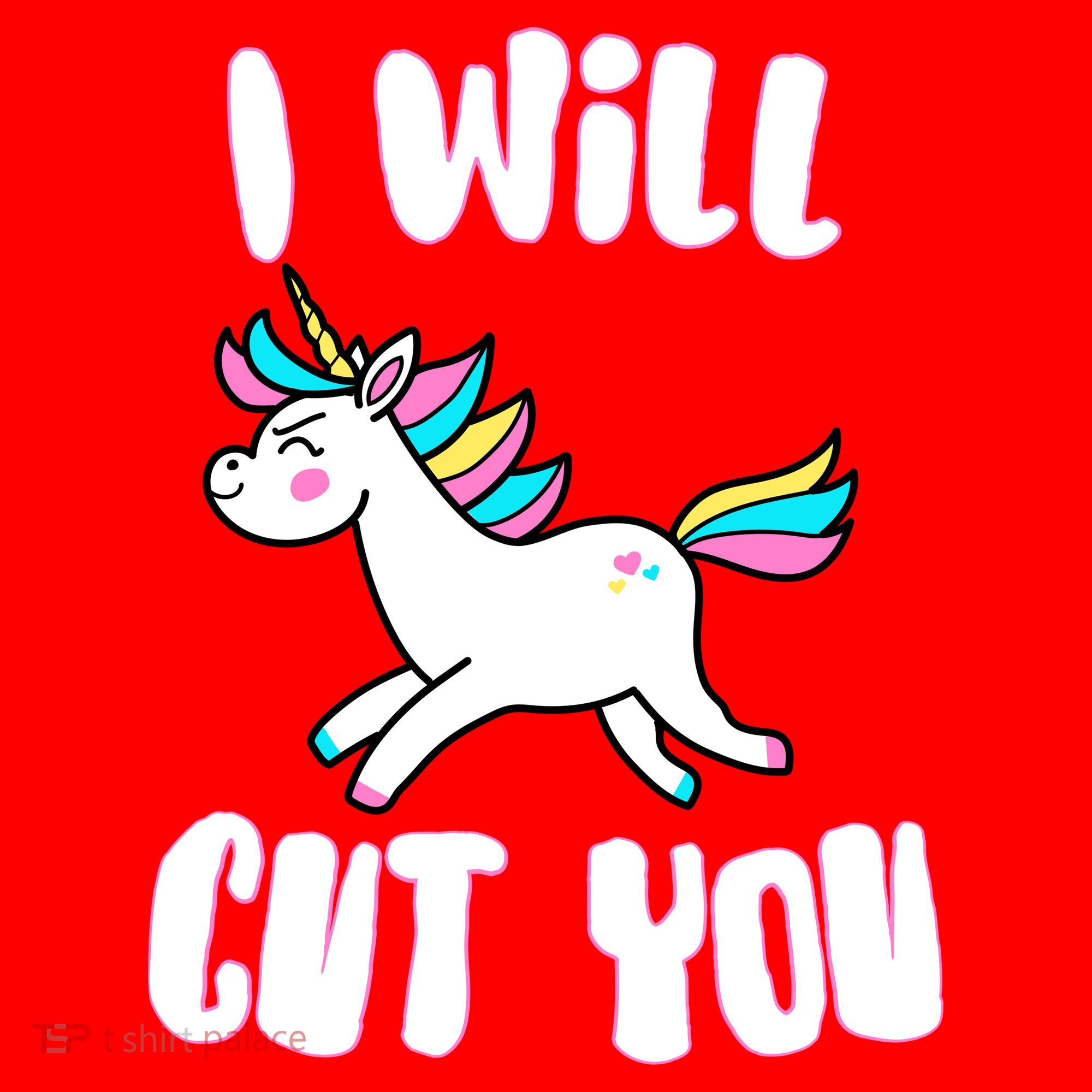 I Will Cut You Stabby Unicorn Santa Hat