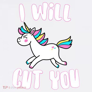 I Will Cut You Stabby Unicorn Garment-Dyed Sweatshirt