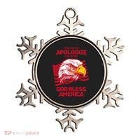 I Will Never Apologize For Saying God Bless America Ornament thumb 0