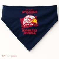 I Will Never Apologize For Saying God Bless America USA-Made Doggie Bandana thumb 0