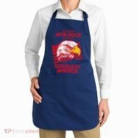 I Will Never Apologize For Saying God Bless America Apron thumb 2