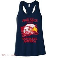 I Will Never Apologize For Saying God Bless America Women's Tank Top thumb 0