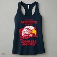 I Will Never Apologize For Saying God Bless America Women's Tank Top thumb 3