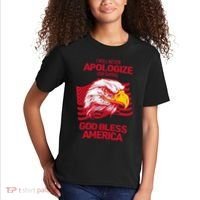 I Will Never Apologize For Saying God Bless America Kids T-Shirt thumb 2