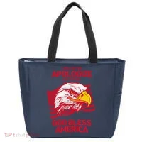 I Will Never Apologize For Saying God Bless America Tote Bag thumb 0