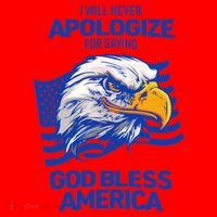 I Will Never Apologize For Saying God Bless America Santa Hat thumb 1