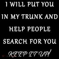 I Will Put Your In my Trunk And Help People Search For You T-Shirt thumb 7