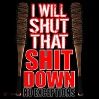 I Will Shut That Shit Down No Exceptions Barbwire Bat Dead Zombies Coffee Mug thumb 5