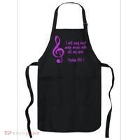 I Will Sing And Make Music With All My Soul Apron thumb 0