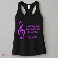 I Will Sing And Make Music With All My Soul Women's Tank Top thumb 3