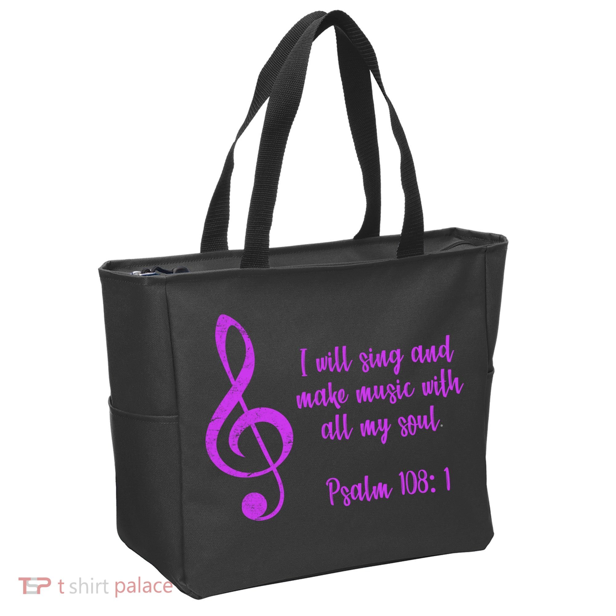 I Will Sing And Make Music With All My Soul Tote Bag