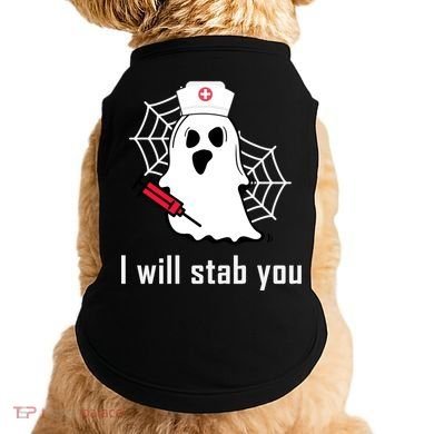 I Will Stab You Ghost Nurse Doggie Tank
