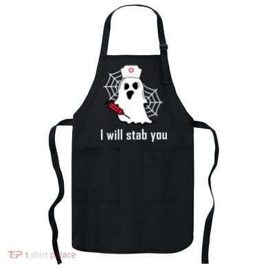 I Will Stab You Ghost Nurse Apron
