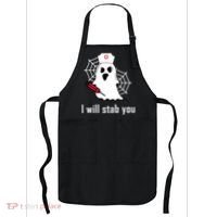 I Will Stab You Ghost Nurse Apron thumb 0