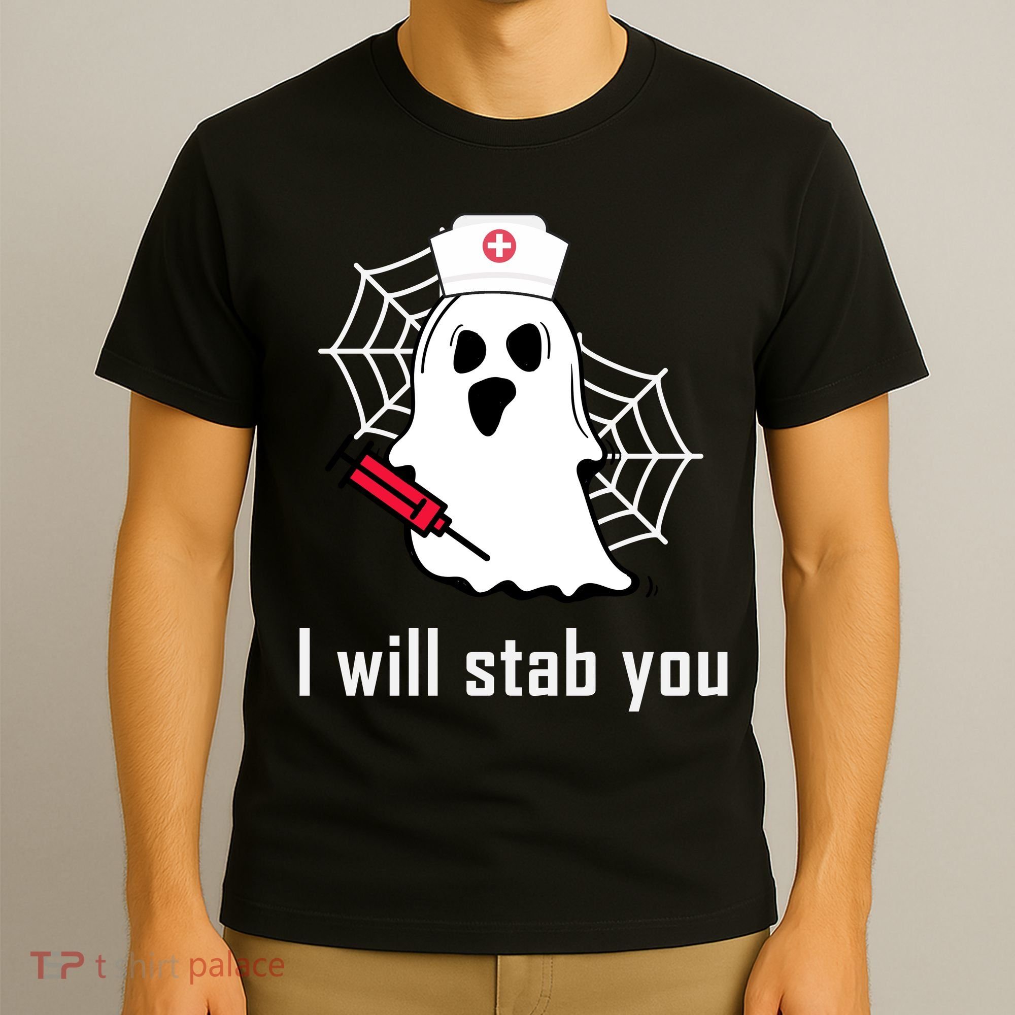I Will Stab You Ghost Nurse T-Shirt