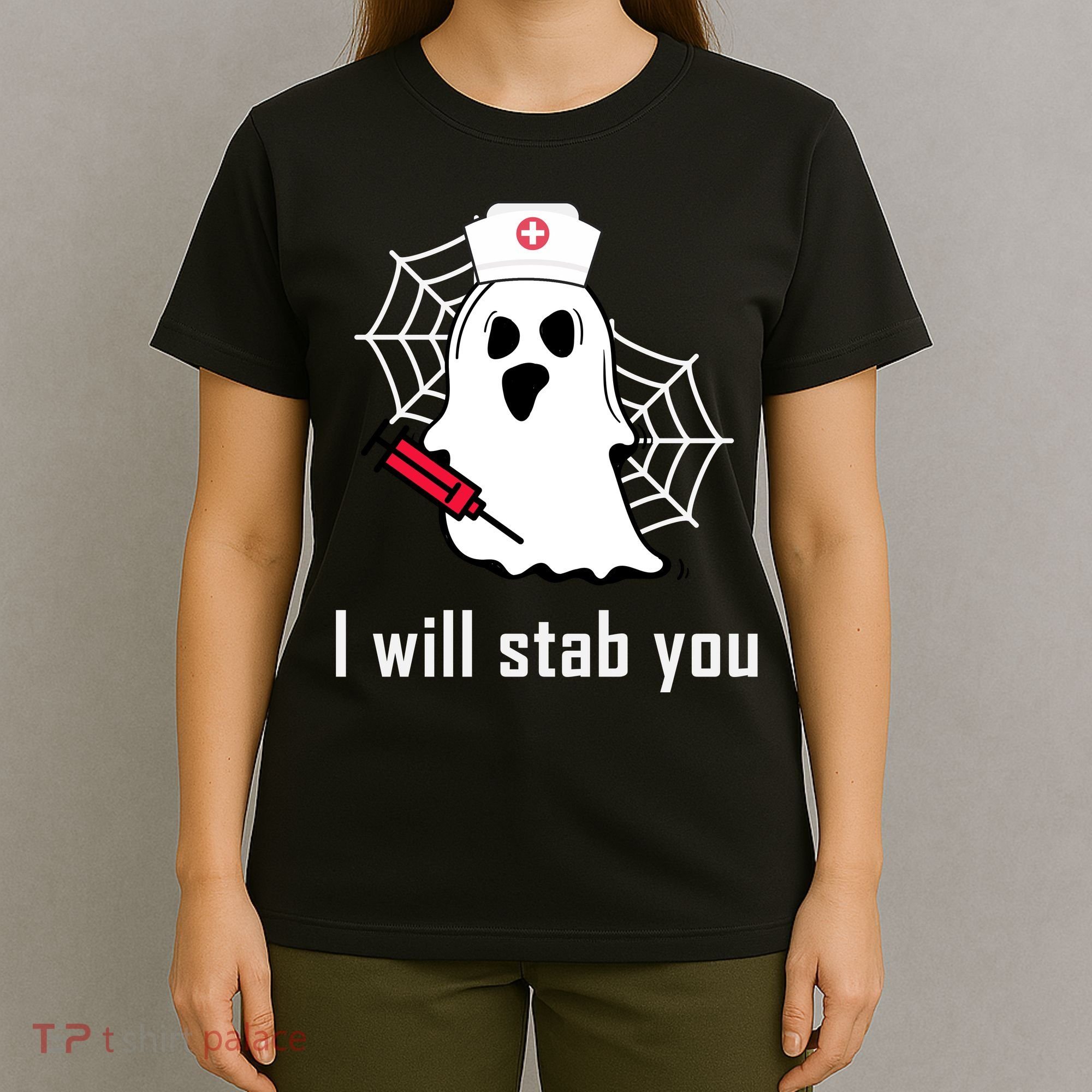 I Will Stab You Ghost Nurse T-Shirt