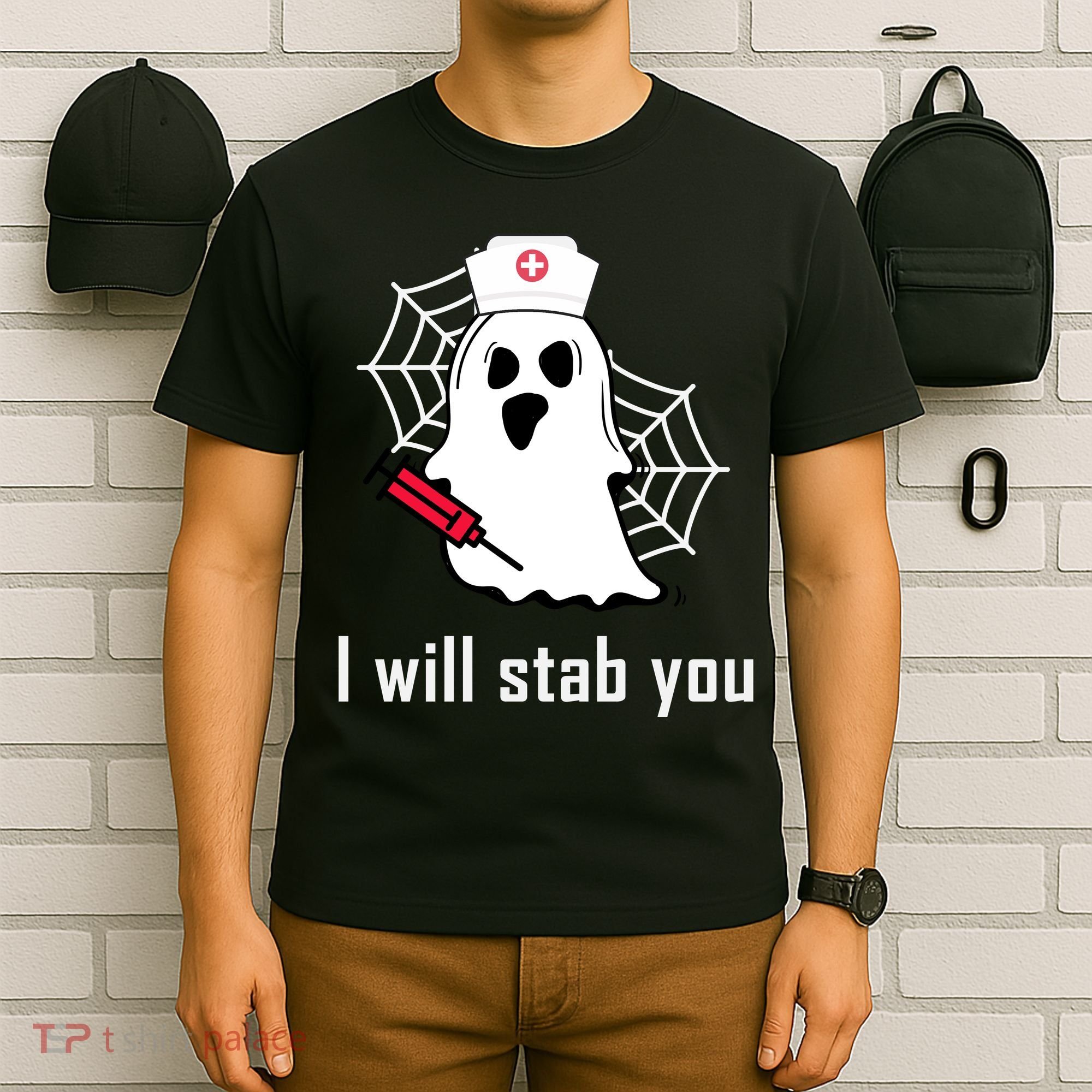 I Will Stab You Ghost Nurse T-Shirt