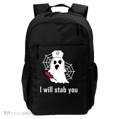 I Will Stab You Ghost Nurse Backpack