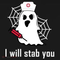 I Will Stab You Ghost Nurse Backpack thumb 2