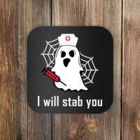 I Will Stab You Ghost Nurse Coaster thumb 0