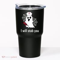 I Will Stab You Ghost Nurse Tumbler thumb 0
