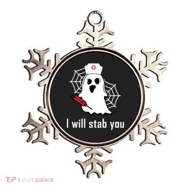 I Will Stab You Ghost Nurse Ornament