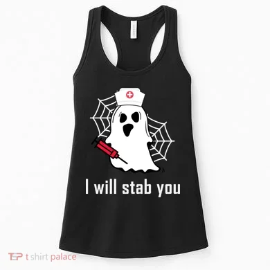 I Will Stab You Ghost Nurse Women's Tank Top