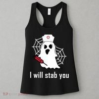 I Will Stab You Ghost Nurse Women's Tank Top thumb 3