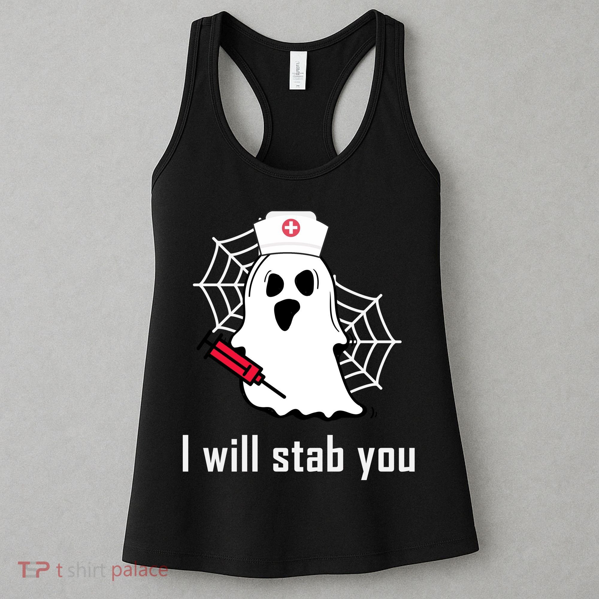 I Will Stab You Ghost Nurse Women's Tank Top