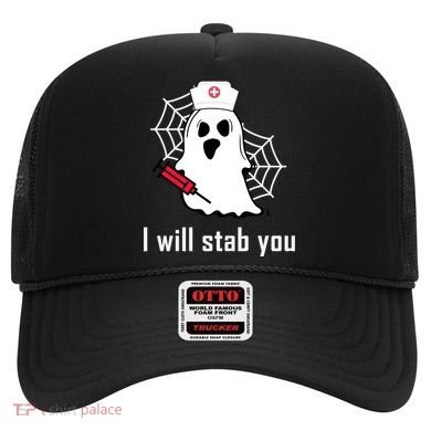 I Will Stab You Ghost Nurse Hat