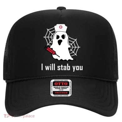 I Will Stab You Ghost Nurse Hat