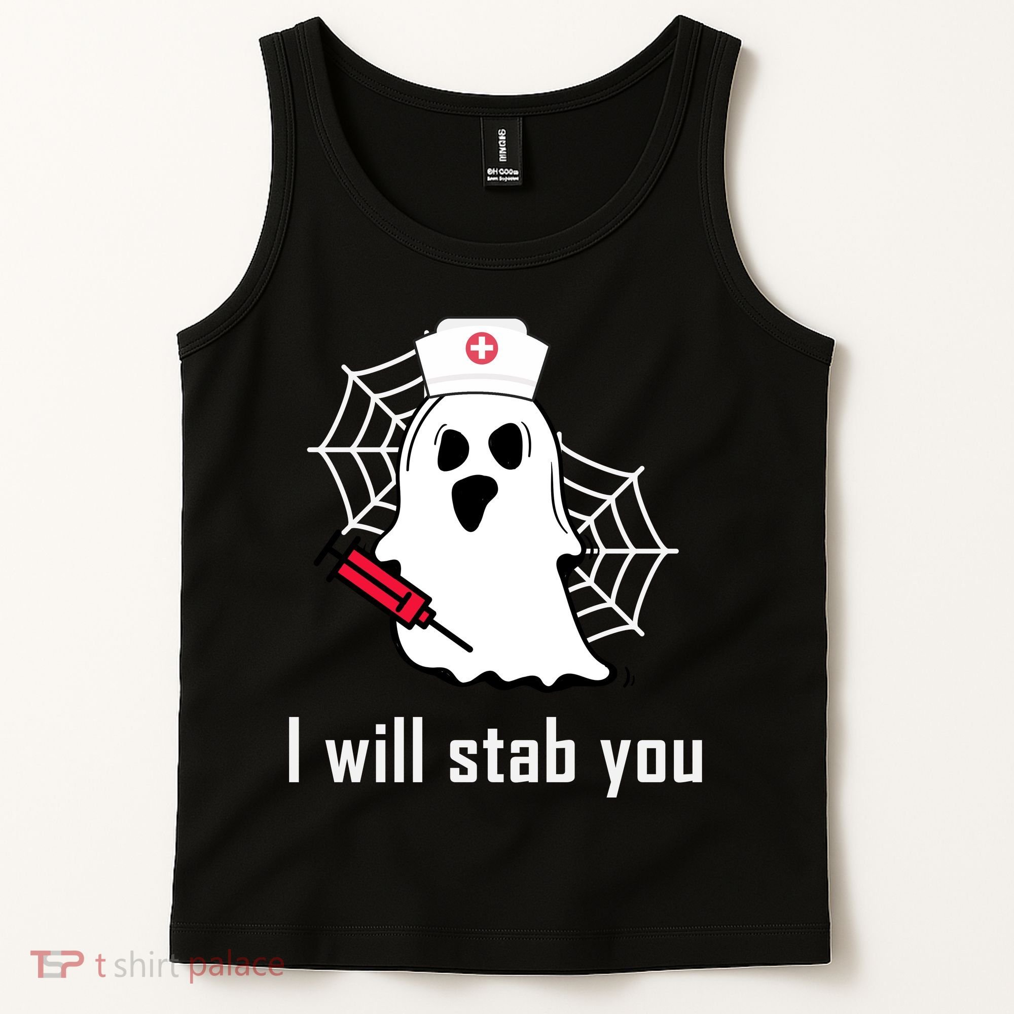 I Will Stab You Ghost Nurse Tank Top