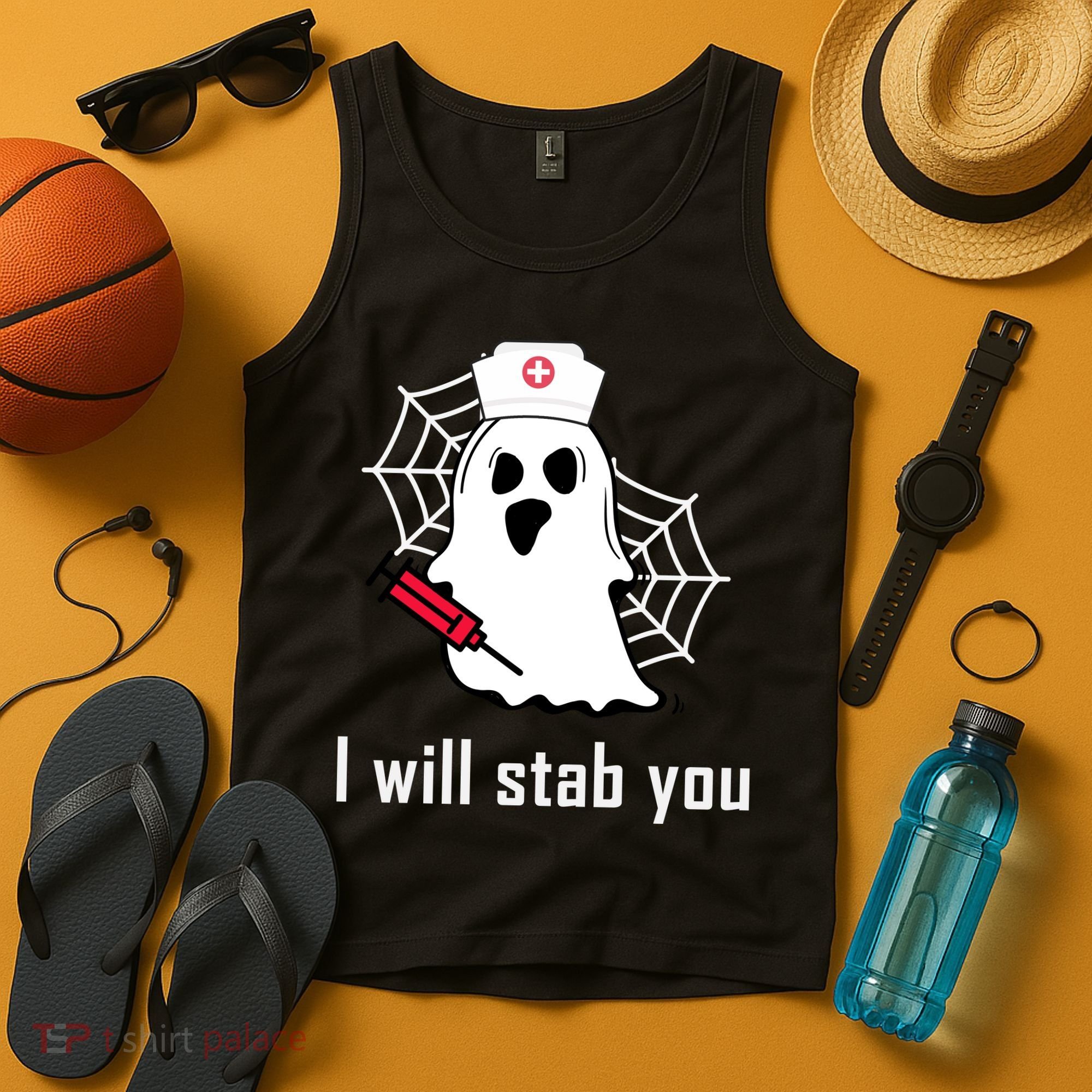 I Will Stab You Ghost Nurse Tank Top