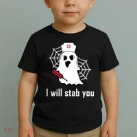 I Will Stab You Ghost Nurse Toddler T-Shirt thumb 2