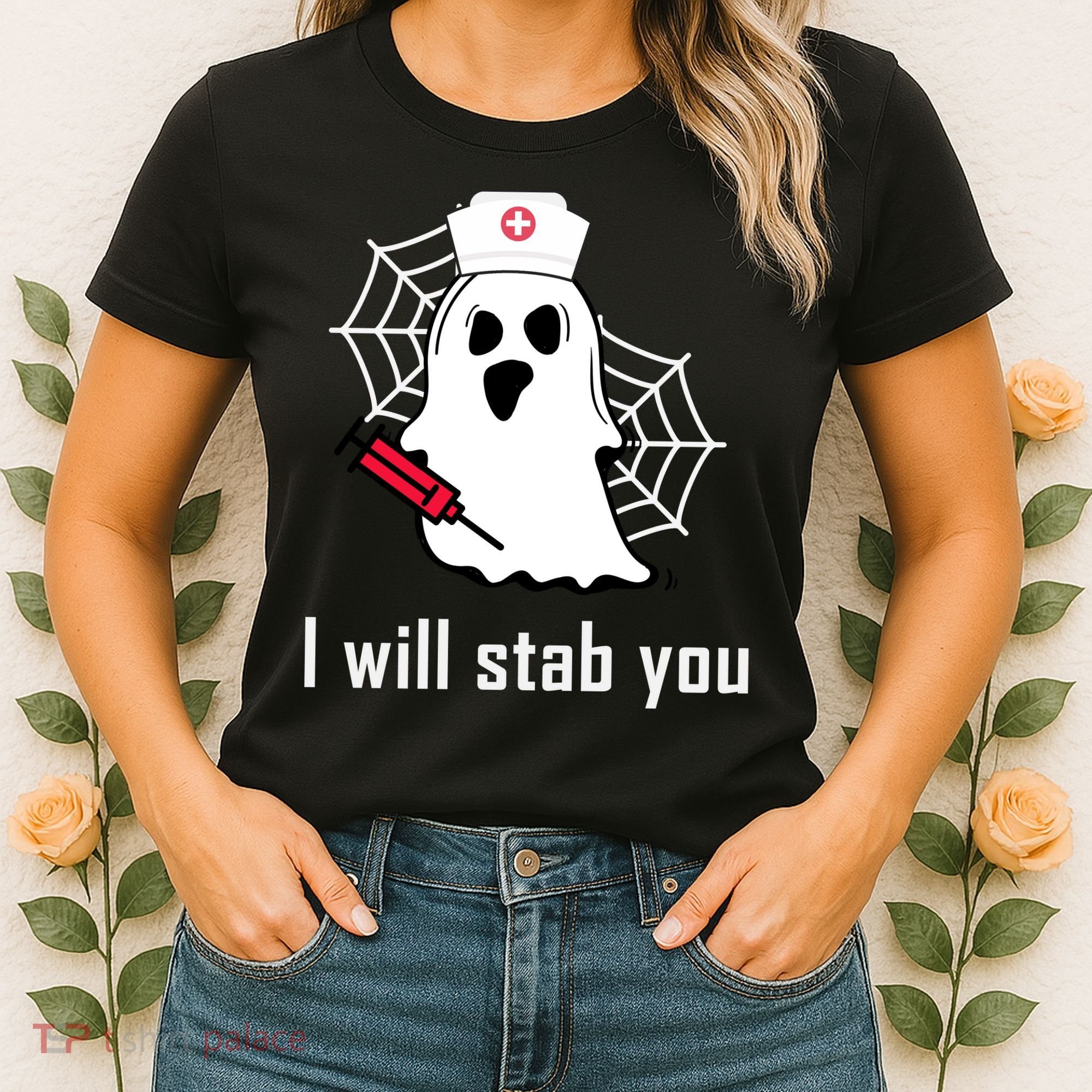 I Will Stab You Ghost Nurse Women's T-Shirt