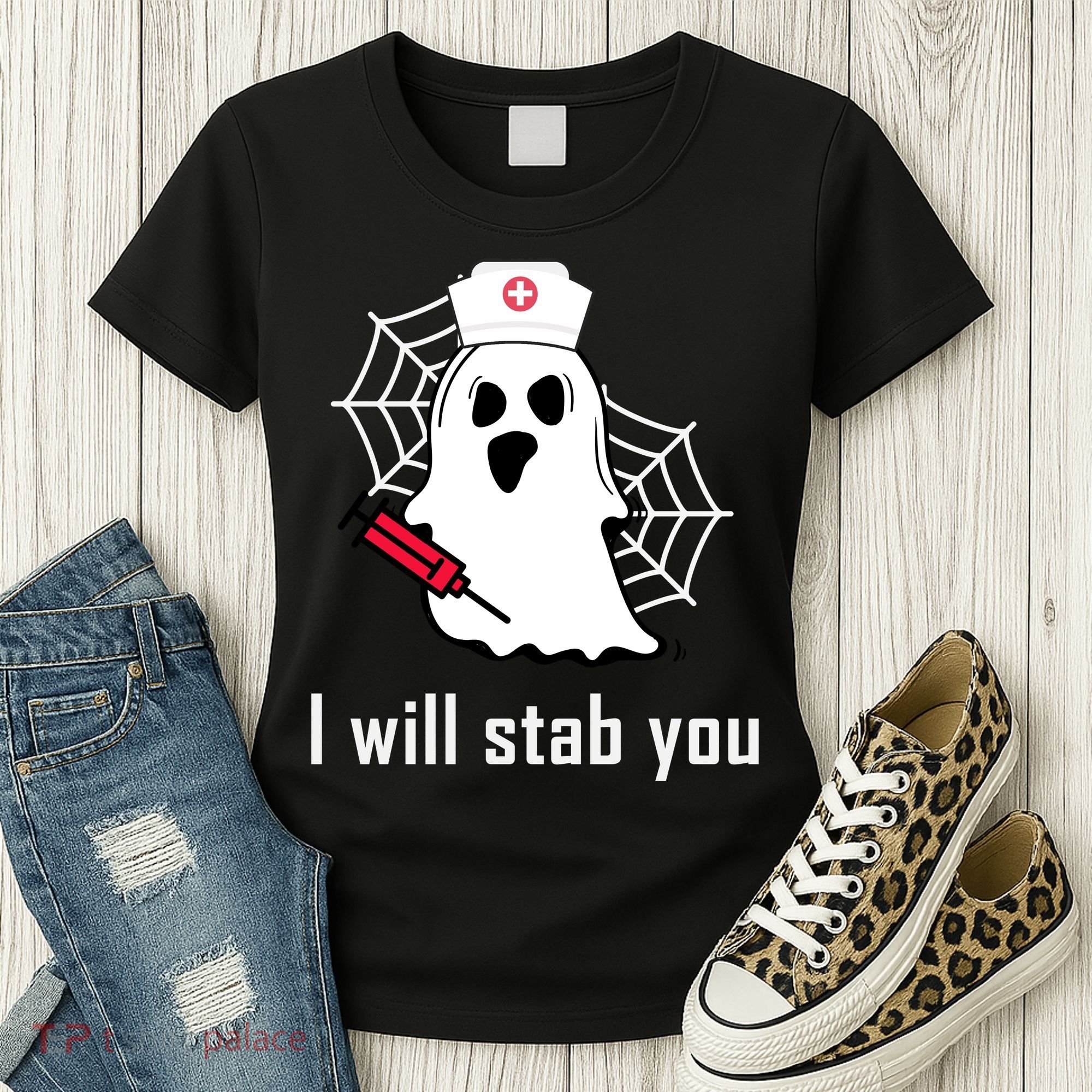 I Will Stab You Ghost Nurse Women's T-Shirt