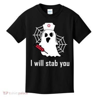 I Will Stab You Ghost Nurse Kids T-Shirt