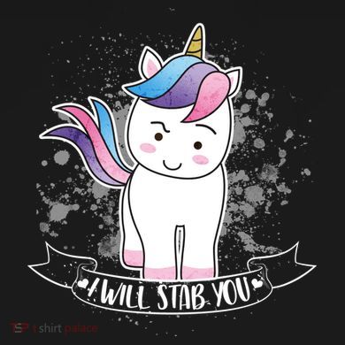 I Will Stab You Unicorn Backpack