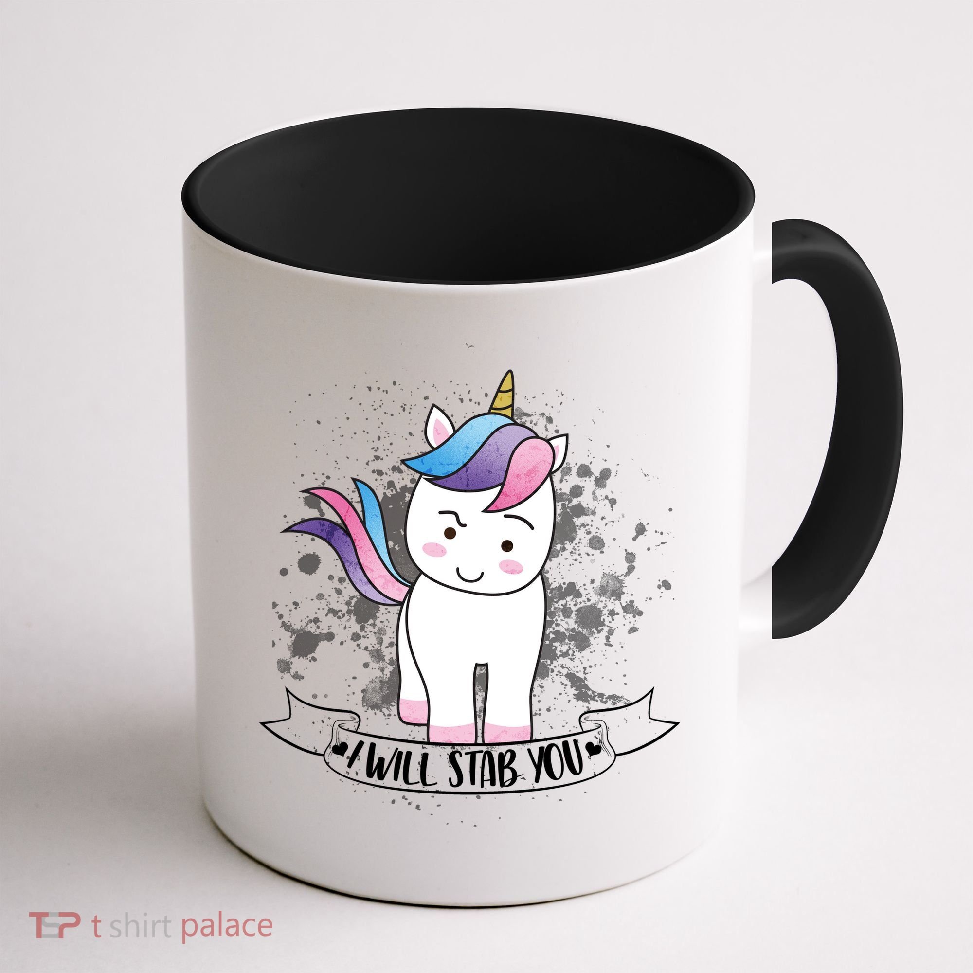 I Will Stab You Unicorn Coffee Mug