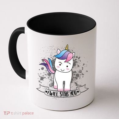 I Will Stab You Unicorn Coffee Mug