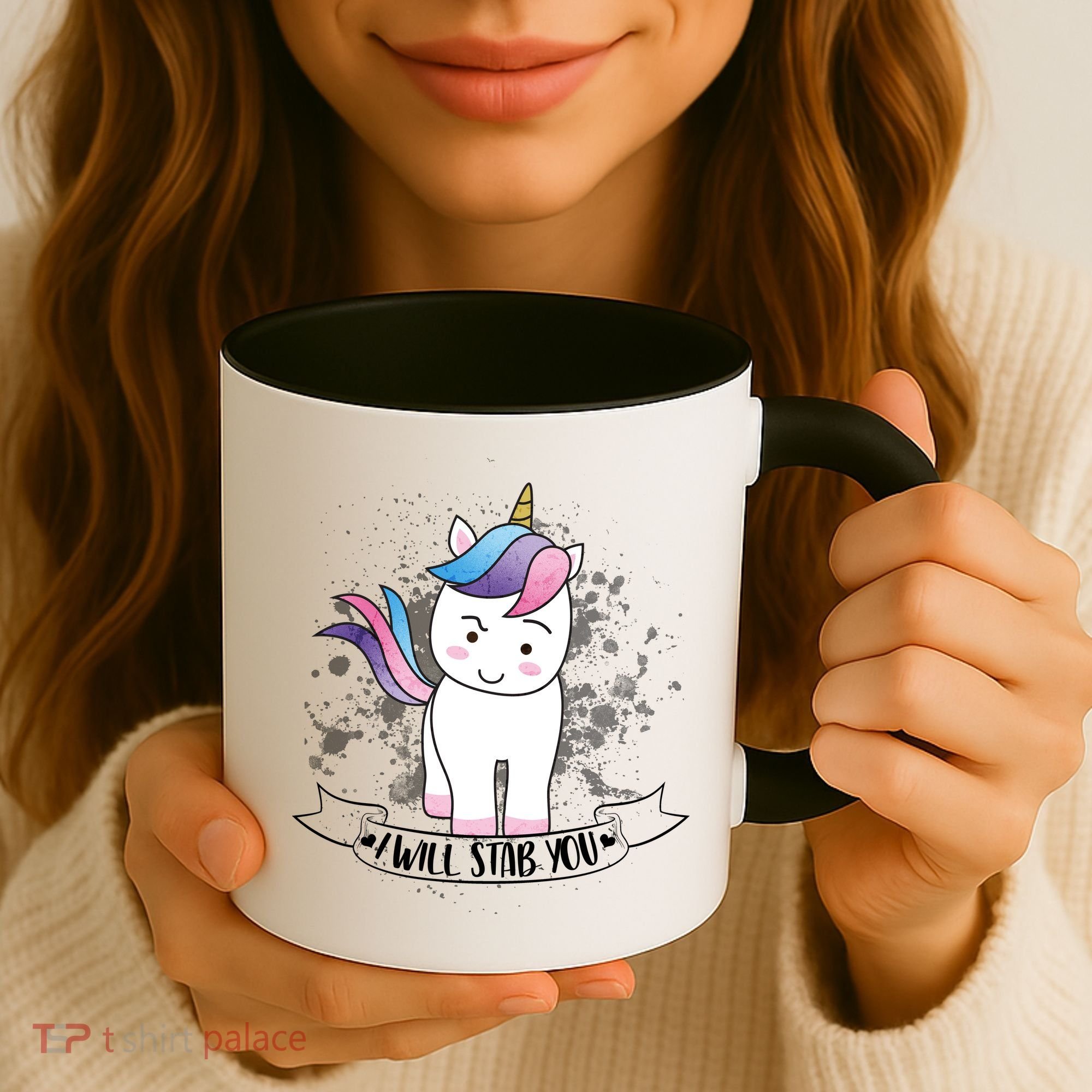 I Will Stab You Unicorn Coffee Mug