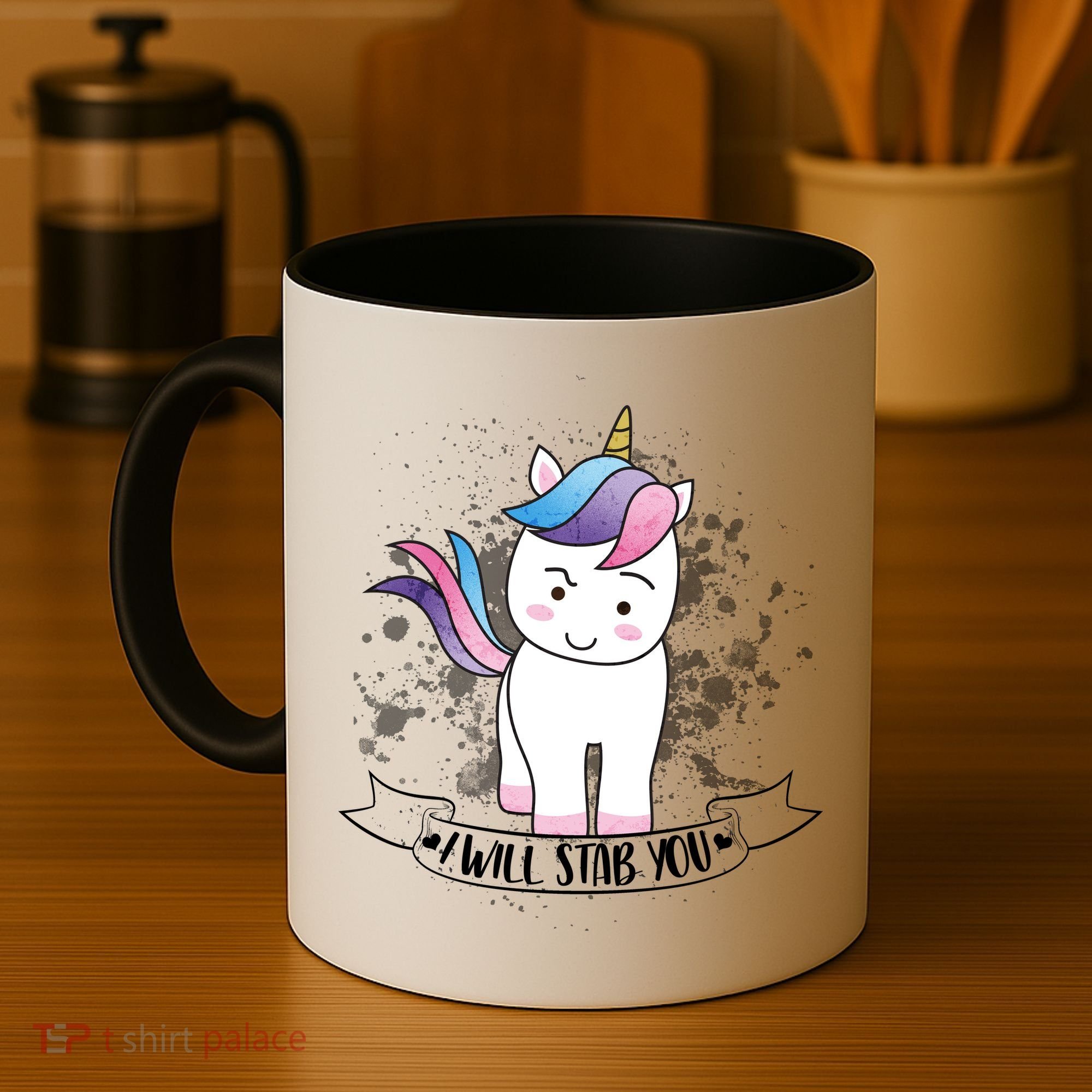 I Will Stab You Unicorn Coffee Mug