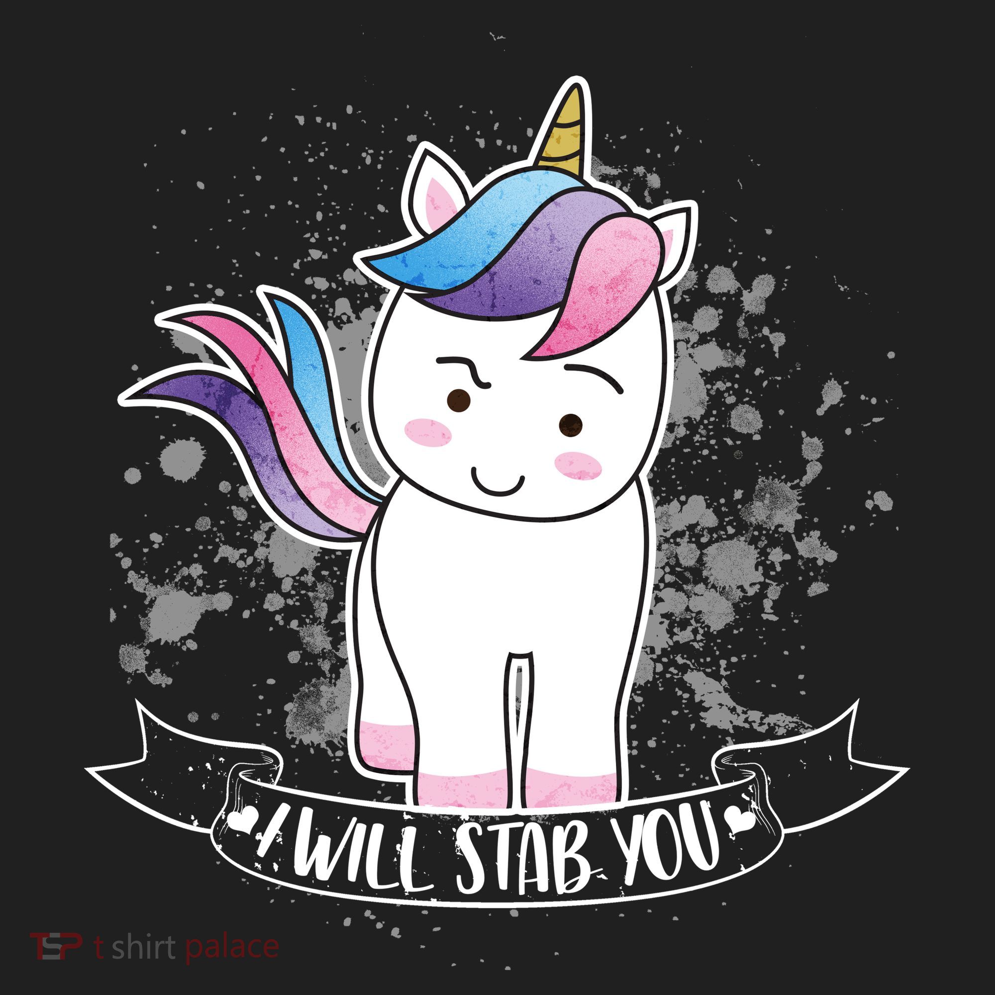 I Will Stab You Unicorn Tumbler
