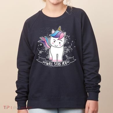 I Will Stab You Unicorn Women's Sweatshirt