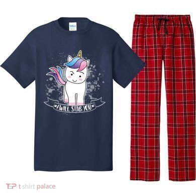 I Will Stab You Unicorn Pajama Set