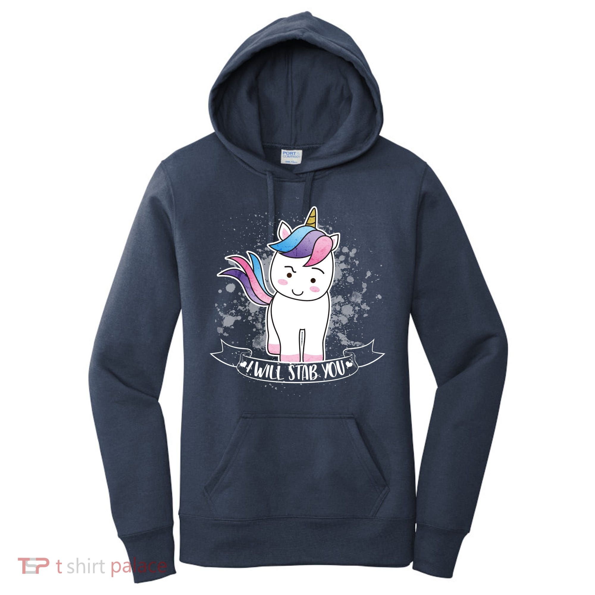 I Will Stab You Unicorn Women's Hoodie